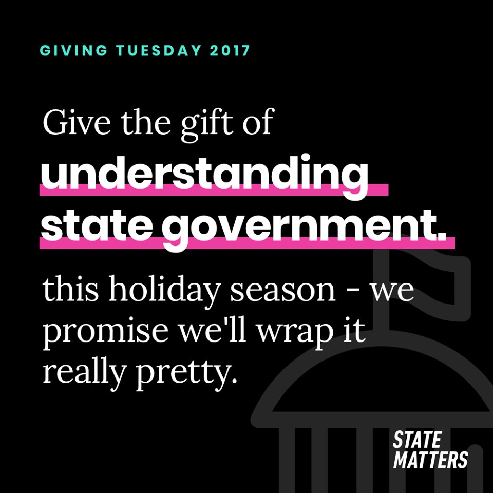 state_matters's tweet photo. There is so much happening in state government. #statematters wants to make it easier to understand. Donate to our #kickstarter today! https://t.co/CtPwt0XzKG https://t.co/vFvJGBLQA4