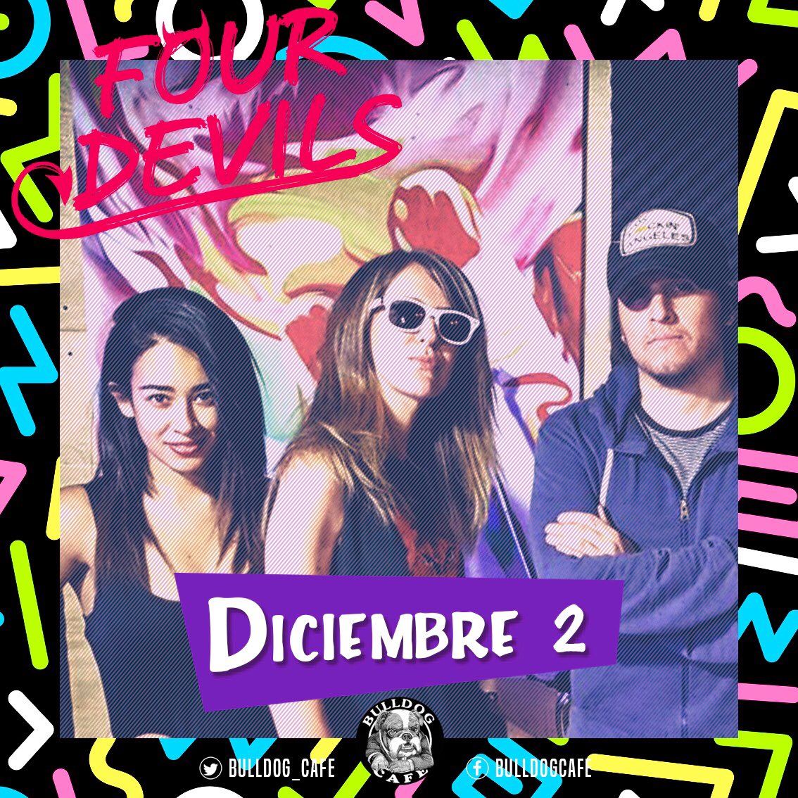 bulldog_cafe's tweet photo. Nos vemos este fin de semana en las #BullNights
Viernes 1° @dancooficial
Sábado 2, un tributo a los 90 con @fourdevilsmx https://t.co/sODXnSIacz