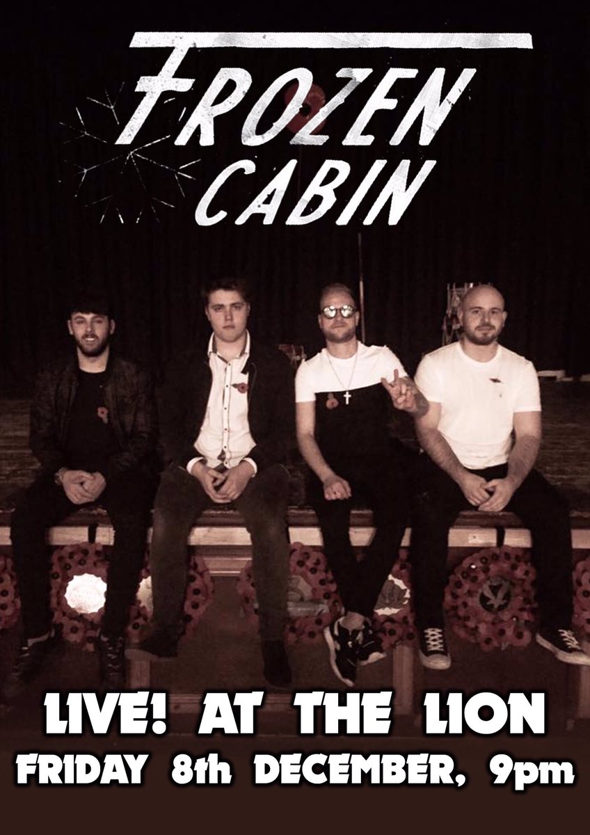 LionNewtown's tweet photo. This very popular and talented band return on 8th December, start your Christmas celebrations at The @LionNewtown 🌲🍺 #FrozenCabin https://t.co/dAtuuLIN01