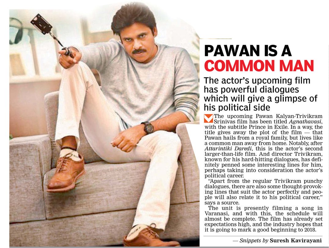 4ever_PK's tweet photo. 6 weeks to go #Agnyaathavaasi https://t.co/rhHMhOvQOC
