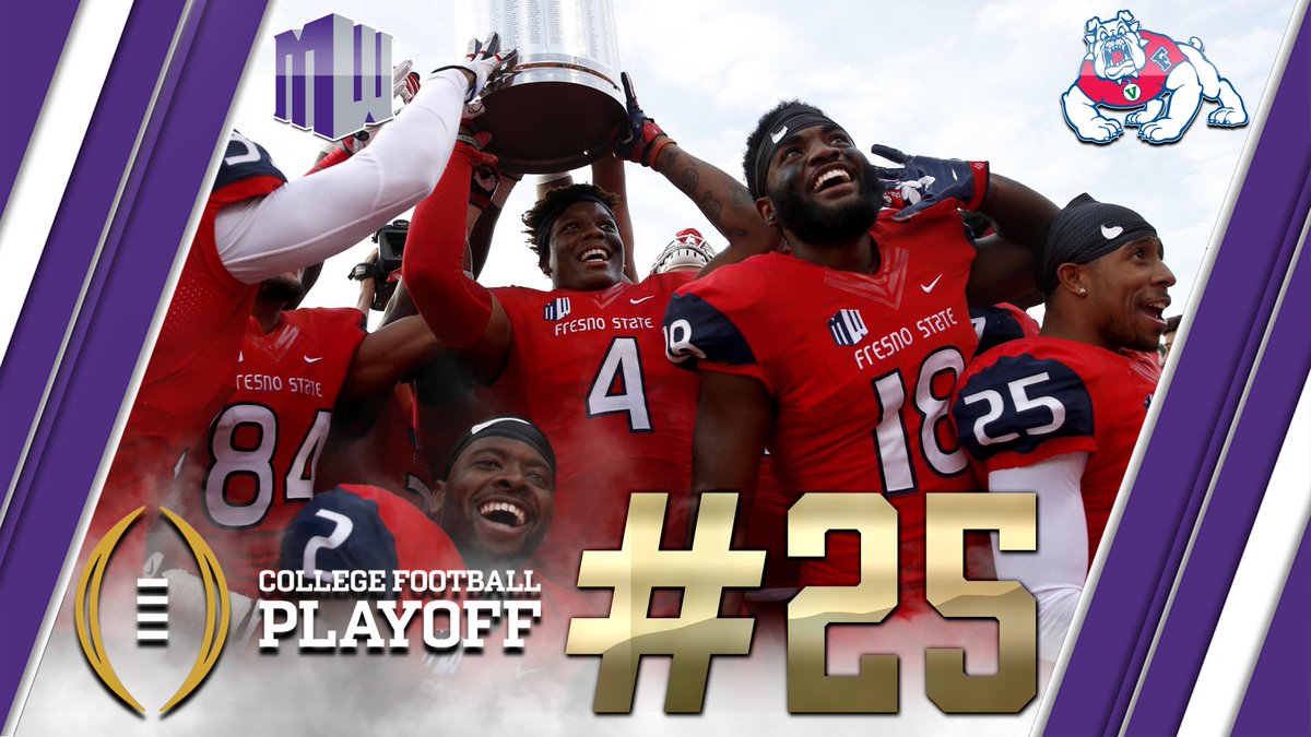 West Division <a href="/FresnoStateFB/">Fresno State Football</a> enters the week at No. 25 in the <a href="/CFBPlayoff/">College Football Playoff</a> Selection Committee rankings! #mwfb #CFBPlayoff