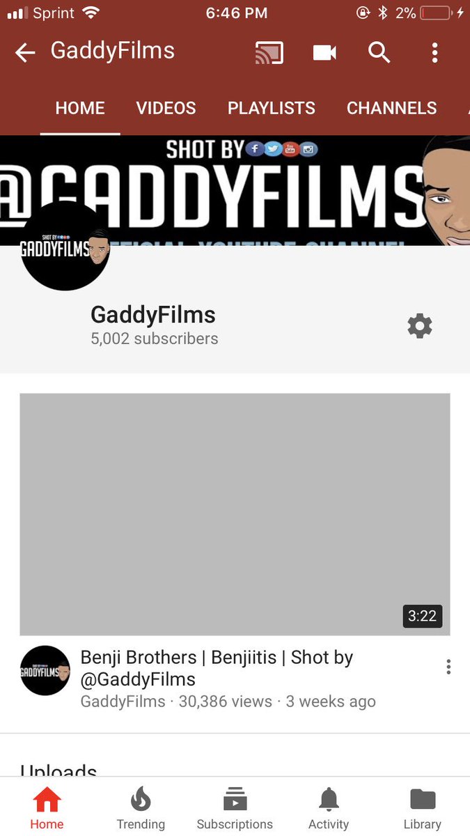 gaddyfilms's tweet photo. 5k subscribers ✅ #GaddyFilms https://t.co/yvQ6fKmyR1