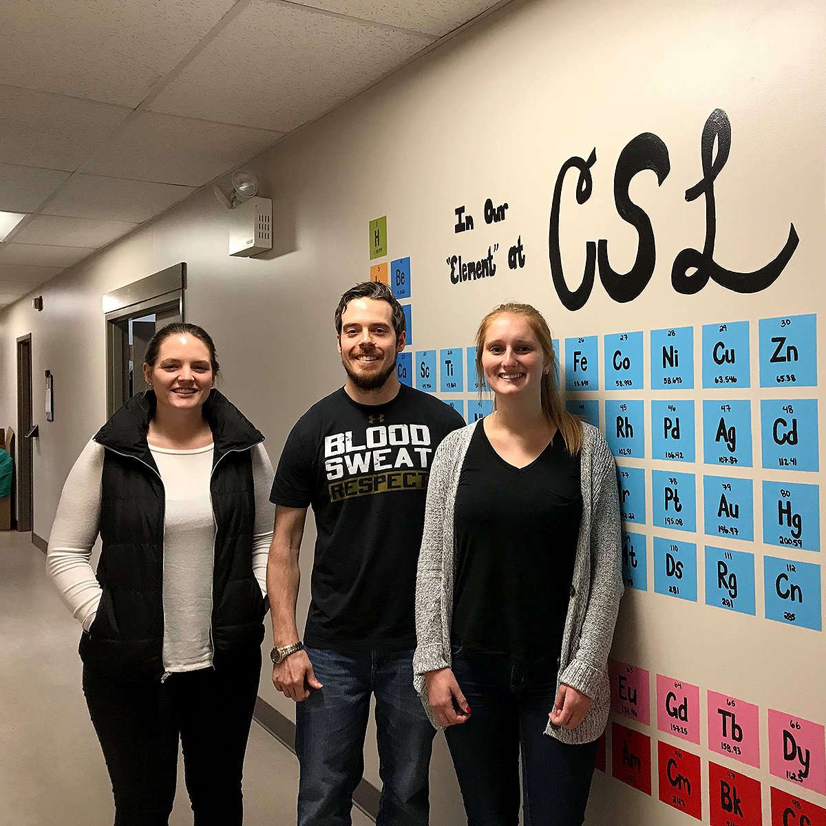 CSL_Labs's tweet photo. Big welcome to our newest #teammembers - Gabby Citriniti, Jordan Pauley and Taylor Wertz. We’re excited to have them join us! #CSLlabs https://t.co/XPvo043OCJ