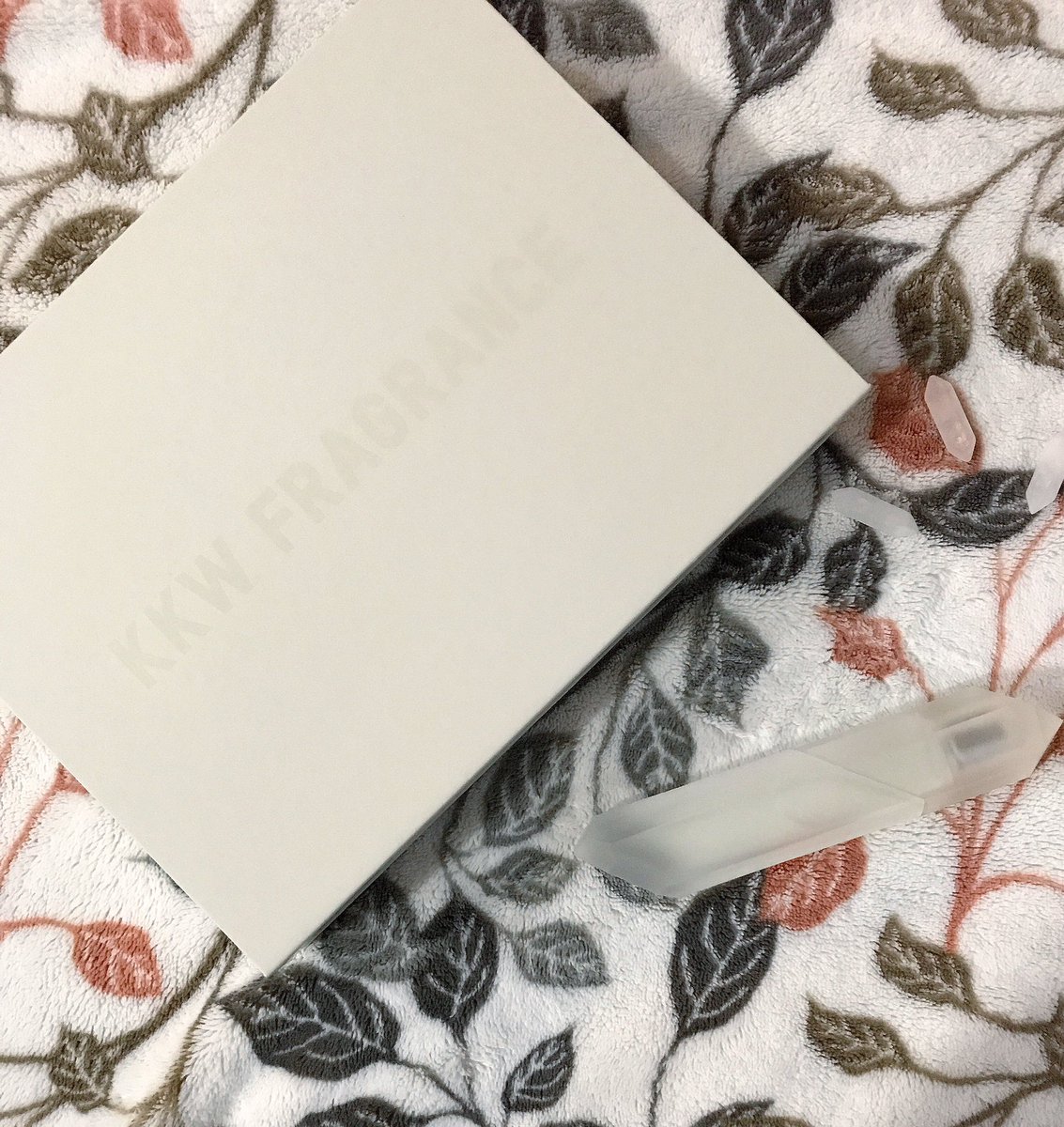 My <a href="/KKWFRAGRANCE/">KKW FRAGRANCE</a> by <a href="/KimKardashian/">Kim Kardashian</a> just arrived and I love the crystal gardenia scent and the meaning behind the beautiful packaging!