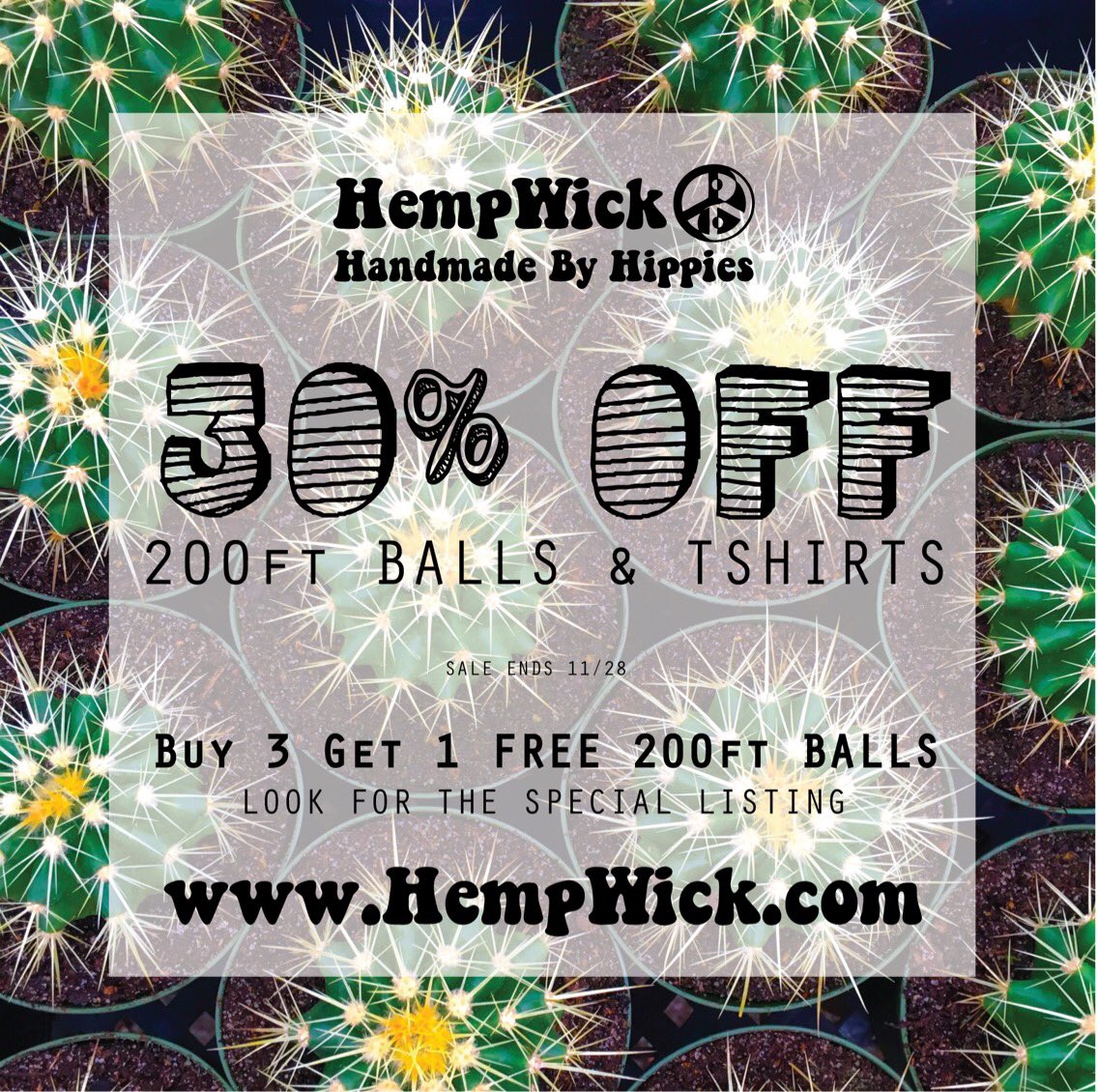 HempWick's tweet photo. Sale ends tonight! 
https://t.co/ybBEwxLIH0
✌️❤️🌵😄
Thank you for supporting handmade! We are super grateful! https://t.co/r9KhVgoL1R