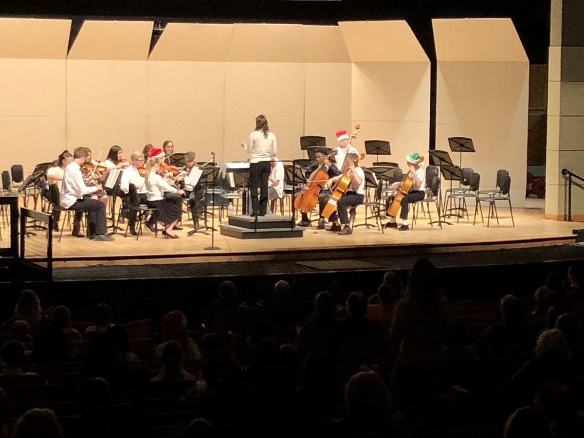 5-8 Christmas Orchestra concert! Very proud of our exceptional kids &amp; Mrs. Liaw! ❤️