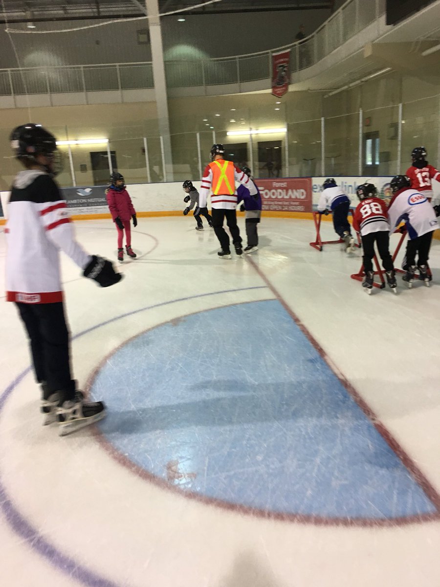 MrDaSilva11's tweet photo. All of the students @StJohnFisherCS  had an awesome time skating at The Shores Recreation Centre in Forest and cheering on the staff and grade 8s in our annual student vs. teacher ringette/hockey game! #sccdsb https://t.co/dW3Rjl7wG4