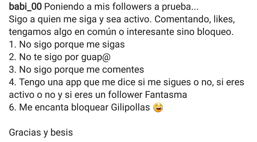 Babi_00's tweet photo. Uno que se pone serio
Para todo lo demás Block
#rules #f4frules #sub4subrules #f4f #sub4sub https://t.co/aE7ahzrHCa