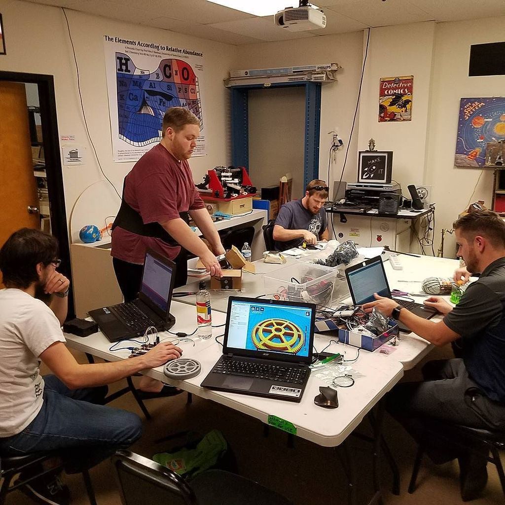 TheMakerStation's tweet image. The Station was buzzing tonight during our bimonthly Development Board Users Group Meetup #devbug
#makerstation #marietta #makerspace #makersgonnamake #raspberrypi #arduino instagram.com/p/BcD3nj_ABI7/