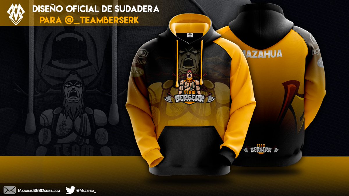Les presento el Diseño Oficial de Sudaderas para
<a href="/_TeamBerserk/">Team Berserk</a>  

Recuerda si te gusta❤️ dale RT🔁!
Buscas diseños , no importa el tipo date una vuelta por mi web para conocer mis precios.
mazahuaalan.com
