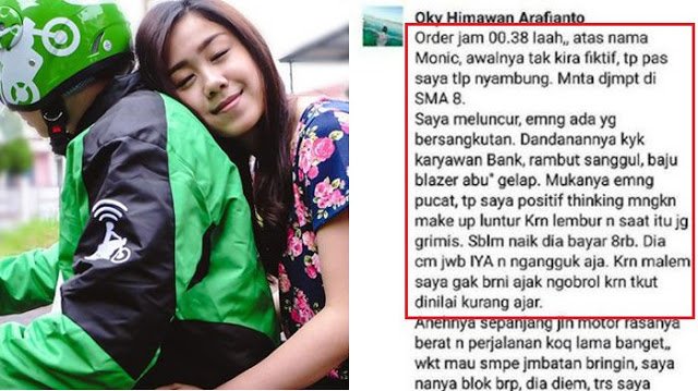 HumorHoror's tweet image. Driver Ojek Antar Cewek Kantoran Tengah Malam, Saat Ditanya Rumah Yang Mana, Malah Ketawa Cekikikan
ramesan.com/2017/11/driver…