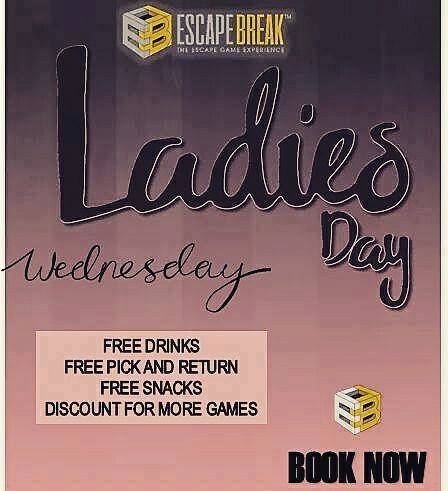 escapebreaksr's tweet photo. Ladies what are your plans for such a Wednesday? Get free drinks and discount for cocktails. #ladiesday #ladiesnight #siemreapladiesday.. #siemreap #escapebreak #escaperoom https://t.co/MUeFIvlx3g
