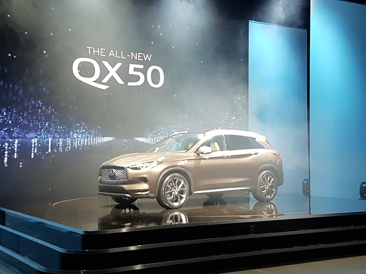 DavidPaques's tweet photo. QX50 World Premiere #InfinitiQX50 #LAAS https://t.co/84gaDC8Ie4