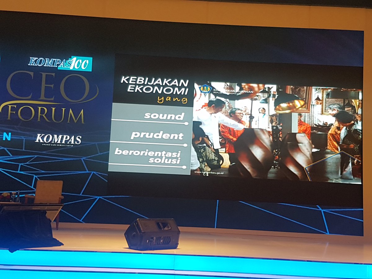 bdm2502's tweet photo. kebijakan ekonomi indonesia berorientasi solusi oleh menkeu di #CEOForum2017 @hariankompas https://t.co/MRNohl15Ac