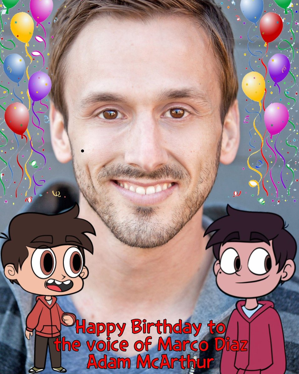 denss_bihay_10s's tweet photo. (late post) Wow!! Just 2 days after SvTFoE creator, Daron Nefcy's Birthday! Happy Birthday to the voice of Marco Diaz, Adam McArthur!! #HappyBirthday #MarcoDiaz #AdamMcArthur #HappyBirthdayAdamMcArthur #StarVsTheForcesOfEvil #DB1129 https://t.co/urigTn29k7