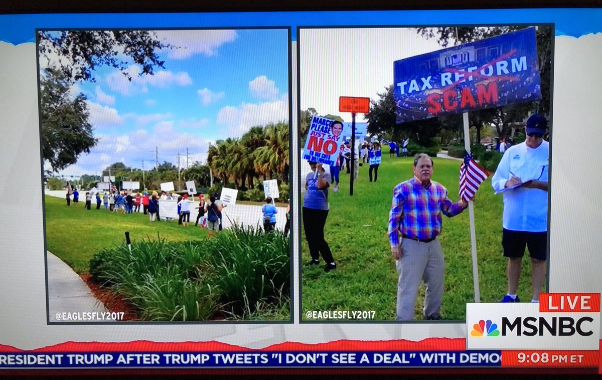PBIndivisibles's tweet photo. Thanks @maddow for the shoutout for our protest rally at Rubio’s office yesterday! Go Ron! https://t.co/nsz8aL4F3Y