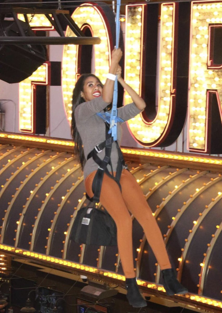 LiaJamerson's tweet photo. Thanksgiving weekend in Las Vegas...and yes we did go ziplining! #lasvegas #adventures #fremont #fremontstreet #ziplining #weeeeeeee #cheffinis #autoshowfamily https://t.co/qMKAawlH7A