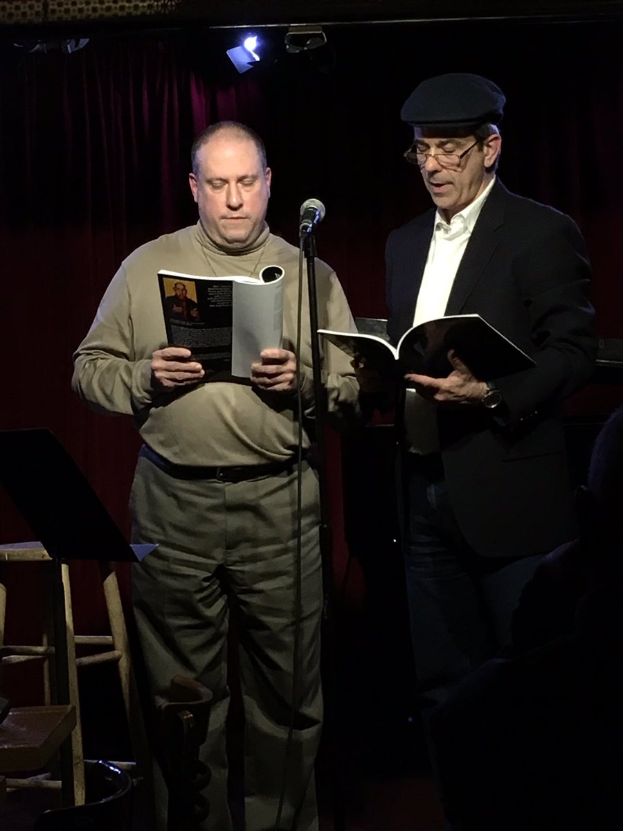 AmyBBarone's tweet photo. New #Books, New #Poems reading 2nite hosted by Joel Allegretti w/ talented #poets @kolmrank  @susana_h_case #MervynTaylor @RabbitEarsPoems #JohnJTrause @nyquarterly @sensitivemag https://t.co/k6mvRRaQ2P