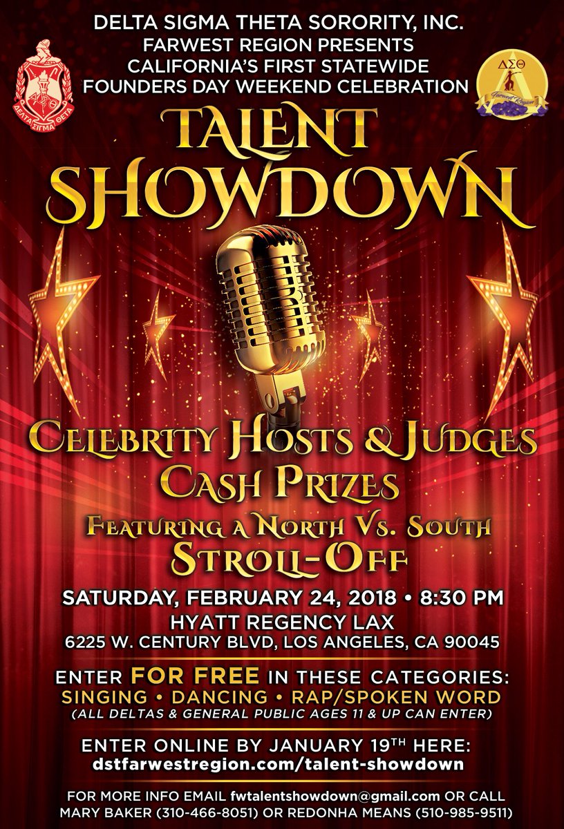 Are you ready for the “Talent Showdown⁉️” It will be held on February 24th in LA. Tickets can be purchased at ccacdst.org ❗️