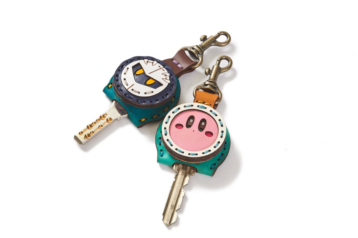 星のカービィ レザーキーキャップ カービィ/メタナイト」￥5,500 受注