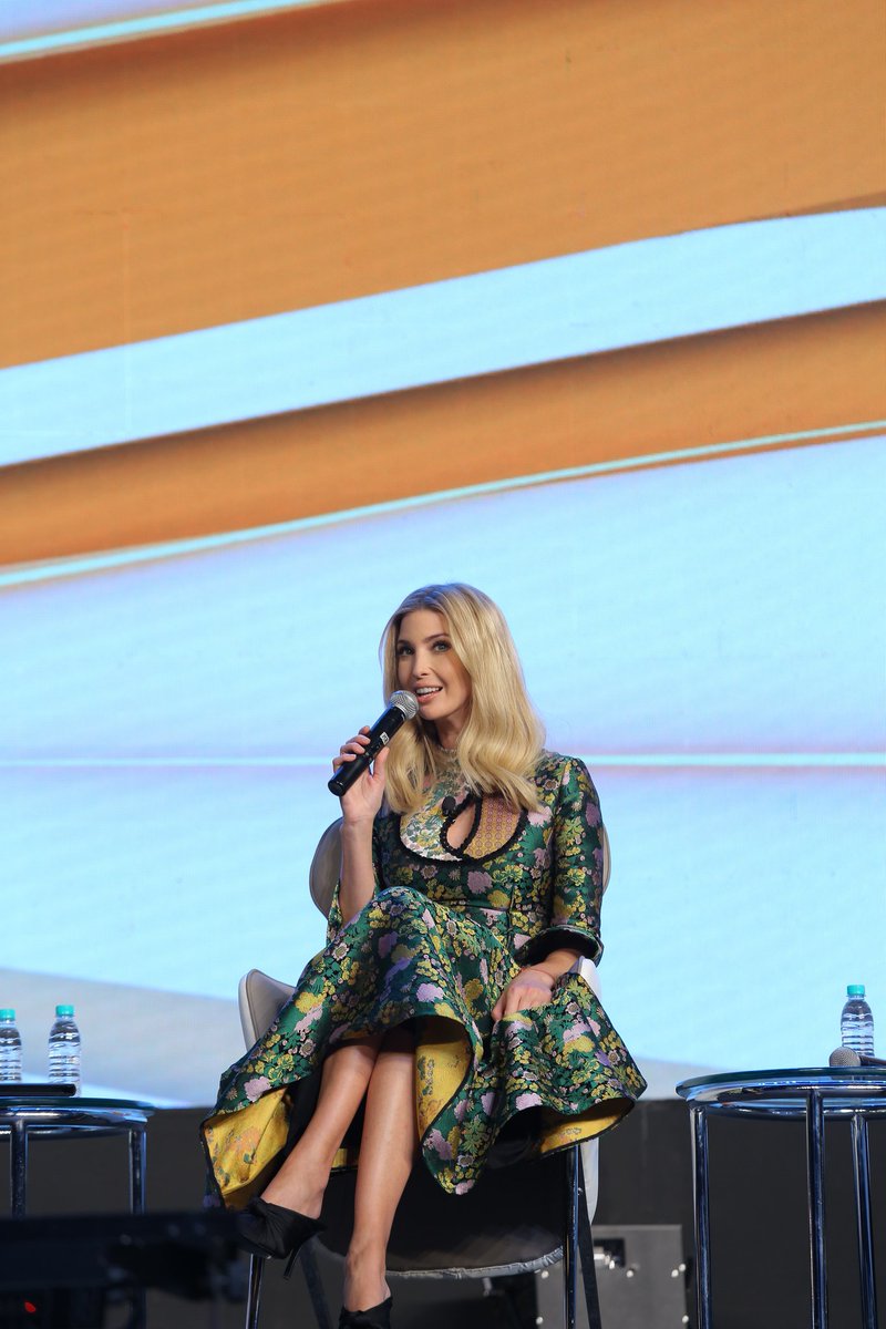 GES2017's tweet photo. .@IvankaTrump will speak at this morning's opening plenary session - We Can Do It! at 9:15 am. Watch it LIVE here: https://t.co/MeGiuzbxJp. #womentrepreneurs https://t.co/5iAblAimIv