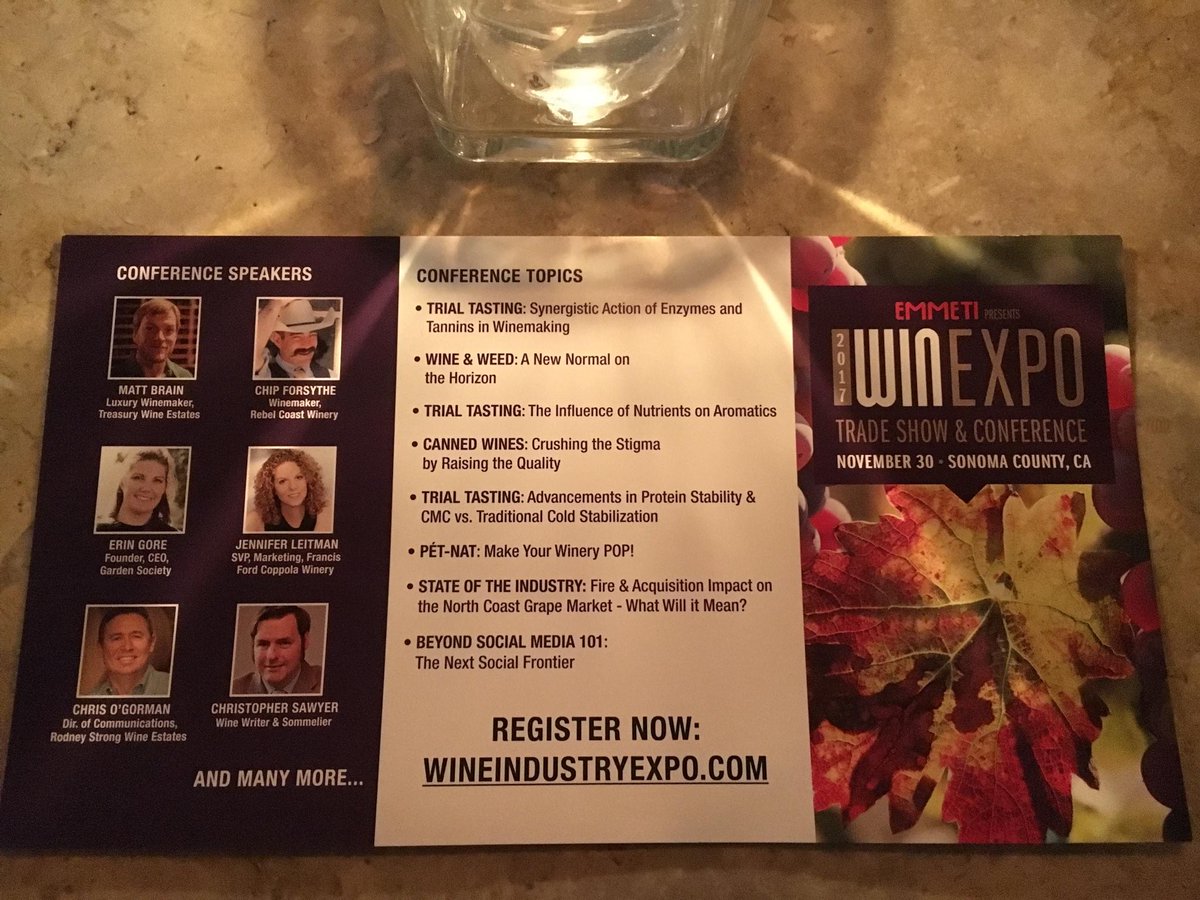 SawyerSommelier's tweet photo. This is soooo going down @WineIndustry Expo this Thurs! My #PetNat Seminar w/Jared from @donkeyandgoat, Faith of @OnwardWines and Abbey of #TheRiddlerSF...Plus Chris O'Gorman, @rsvineyards & so much more! #SonomaChat #CAWineStrong https://t.co/nnNVQkvsvx