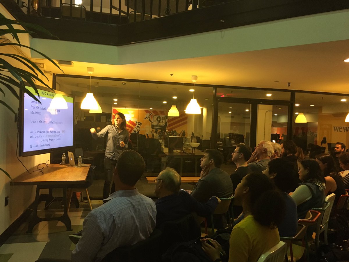 h2oai's tweet image. Enjoying listening to @ledell discuss automatic #machinelearning at #sfdatascience. #ml #datascience