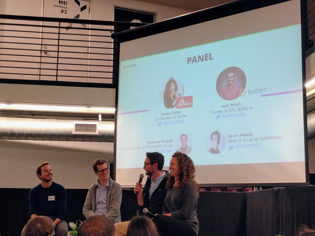 Talking about boundaries with bots at the UX of AI chat with <a href="/jessicacollier/">Jessica Collier</a> @jackolicious <a href="/kevinsmouts/">Kevin Smouts</a> @stuerenault.
