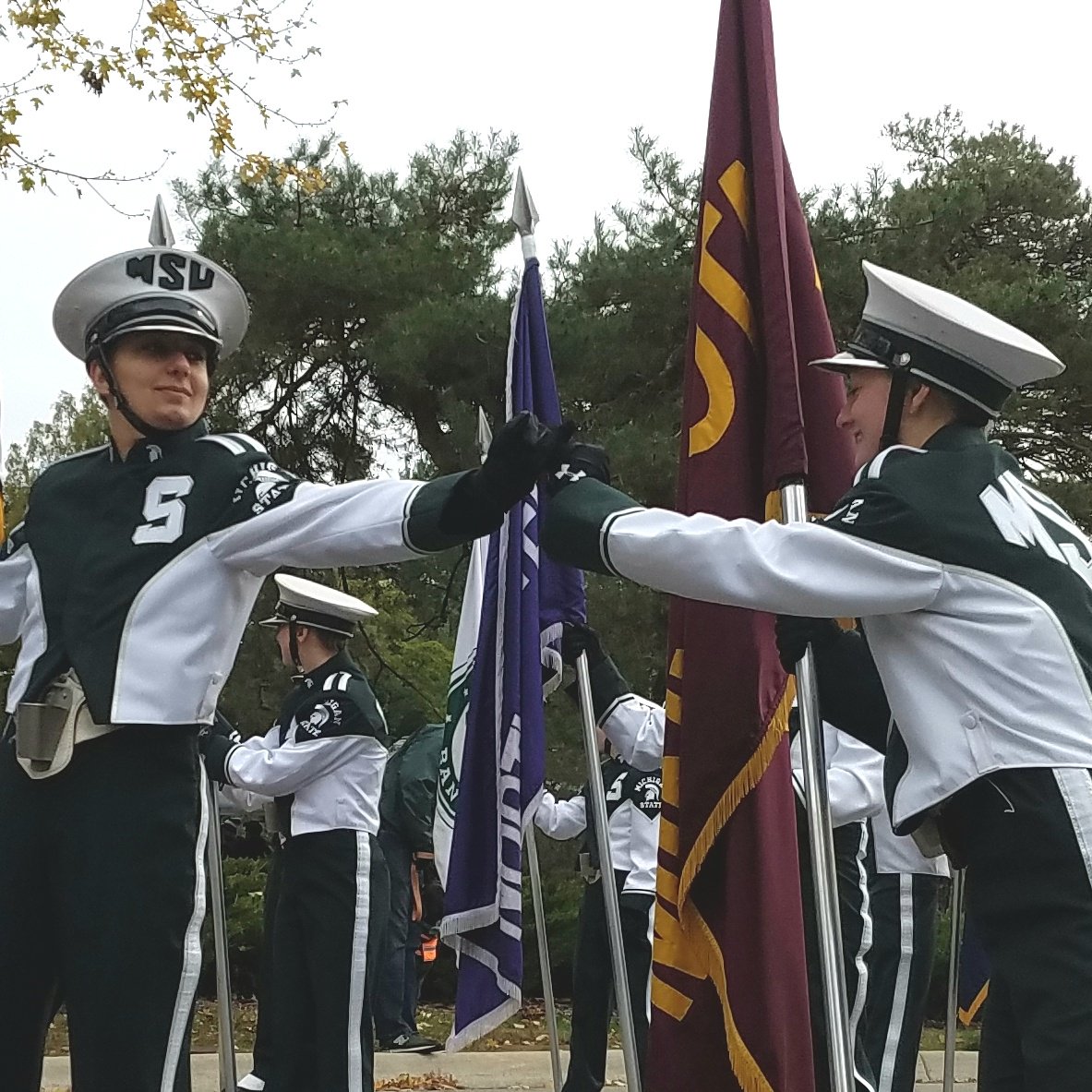 MSUMarchingBand's tweet photo. A huge THANK YOU! To the 146 band fans that have our #SMBJackets fund at 267% One hour to go can we hit the very Spartan 300? Help continue this tradition on this #GiveGreenDay https://t.co/F6PQt7S6GG https://t.co/eM3NoZT1Ip