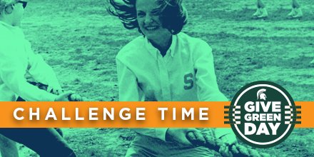 msualumni's tweet photo. Show us what you got...#GiveGreenDay for a chance to earn an extra $250 for what you love. 2 gifts between 11–11:59 p.m. EST will win. https://t.co/jWcGfC1Lmm https://t.co/f4G7VOgyYK