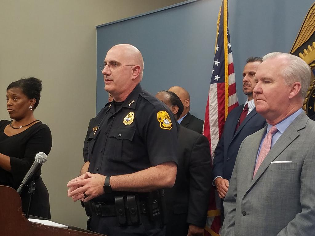 TampaPD's tweet image. BREAKING NEWS: Chief Dugan announced that Howell Donaldson III will face charges in connection with 4 murders in the Seminole Heights neighborhood.