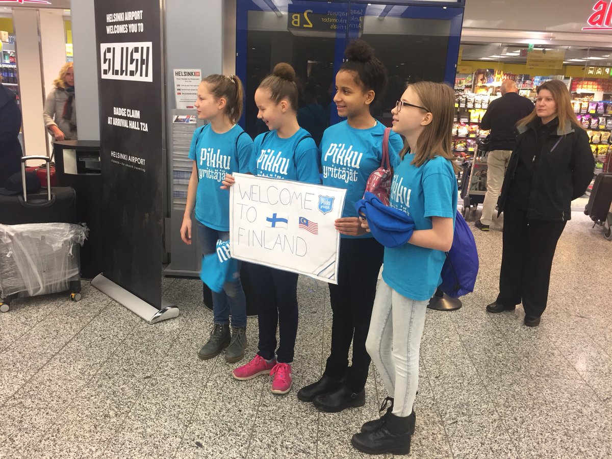 Litttle entrepreneurs #XcitED and waiting for Shailaja from KL. #slush17 #funlearning