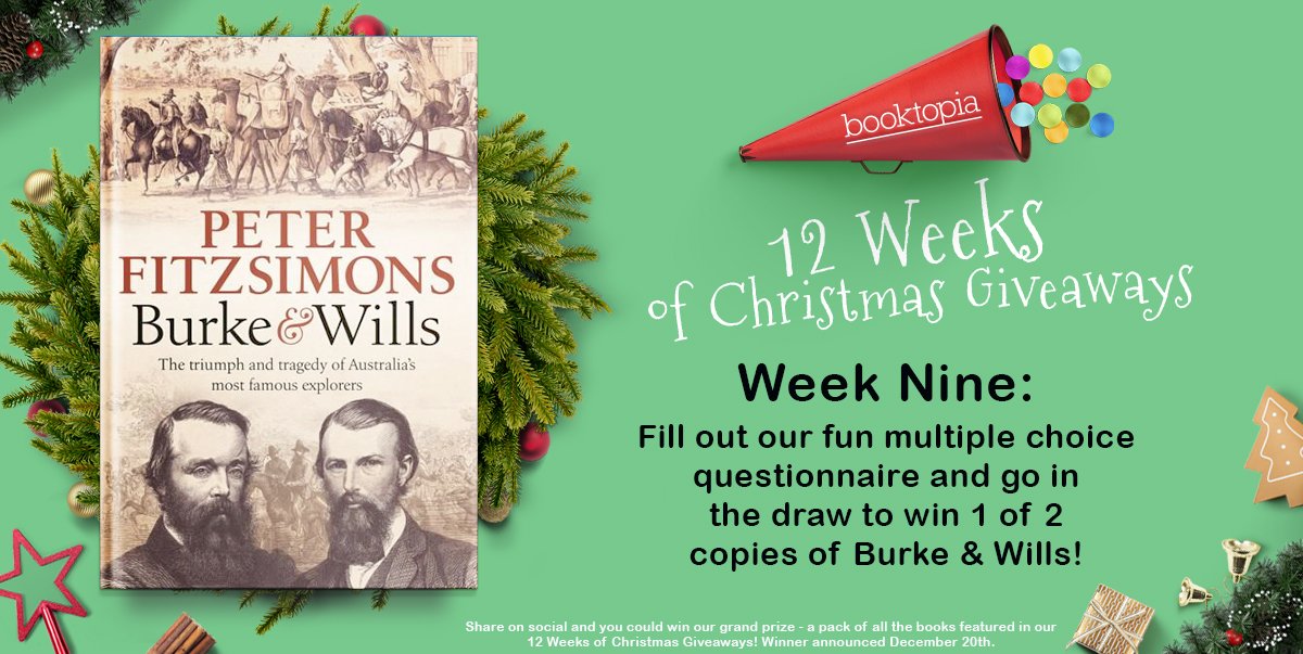 booktopia's tweet photo. Retweet this post & go in the draw to WIN all the books in our #12WeeksofXmas giveaways! Winner announced 20 Dec | https://t.co/EMulkMg3eH https://t.co/lkn5zKZwle