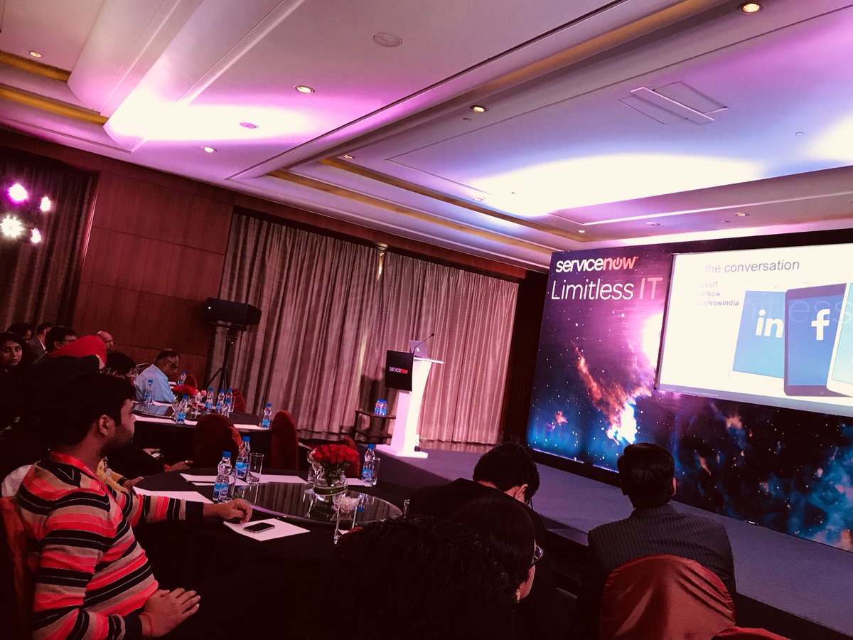 ThisIsGaur4v's tweet photo. At #LimitlessIT here in Delhi.. @ServiceNowIndia @NOWsupport @NOWCommunity https://t.co/xb4EPR6MbF