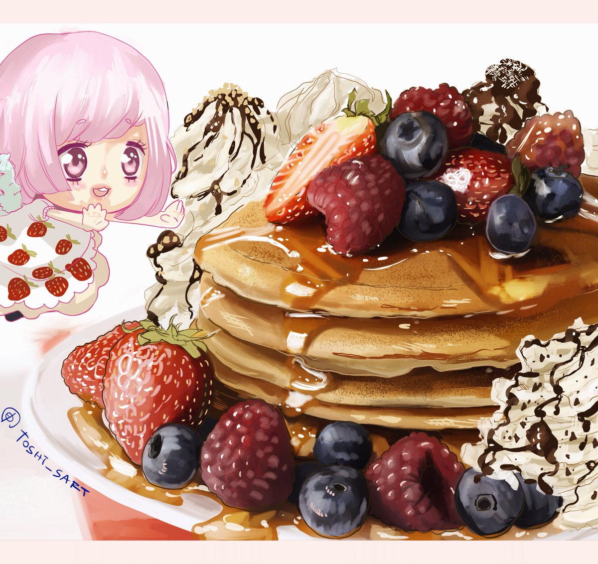 🥞🥞 #myart #drawing #digitalart