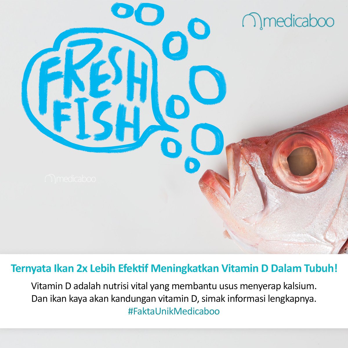 medicaboo's tweet photo. Ikan 2x lebih efektif meningkatkan vitamin D dalam tubuh selengkapnya di https://t.co/wHb8USKYdf https://t.co/HIsU4Jpk0Y