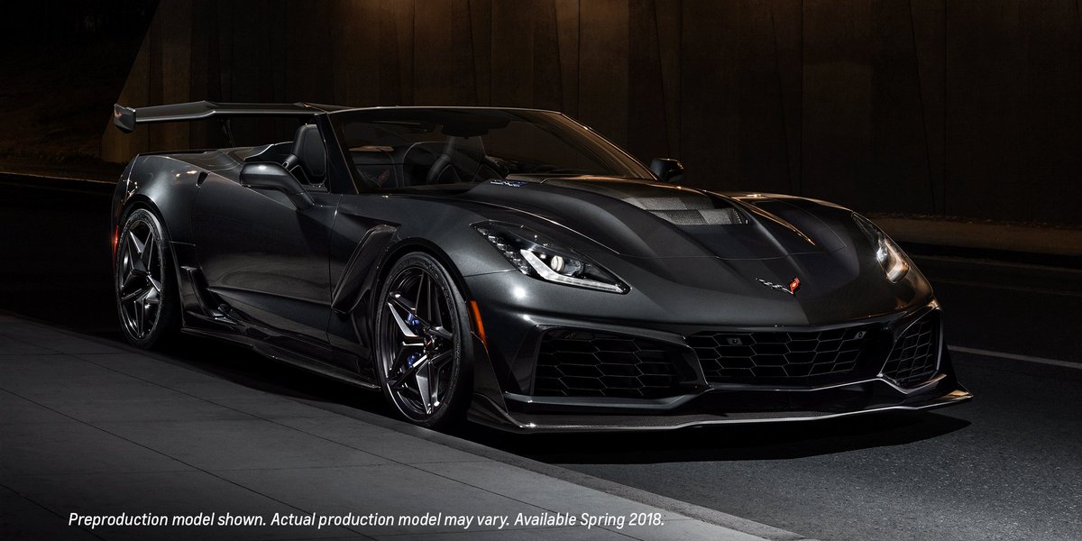 chevrolet's tweet photo. More power. More performance. More bragging rights. The 2019 #Chevy #Corvette #ZR1 convertible. https://t.co/jEkwjSJmzq