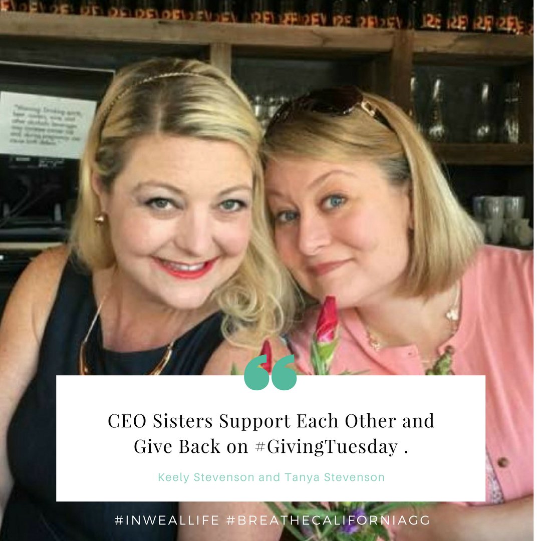 CEO sisters <a href="/Weallife/">Weal Life</a> @BreatheCaliforniaGG support each other and give back on #Giving Tuesday. Add a COMMENT to their post and increase donations mvnt.us/m540696 #GivingTuesday