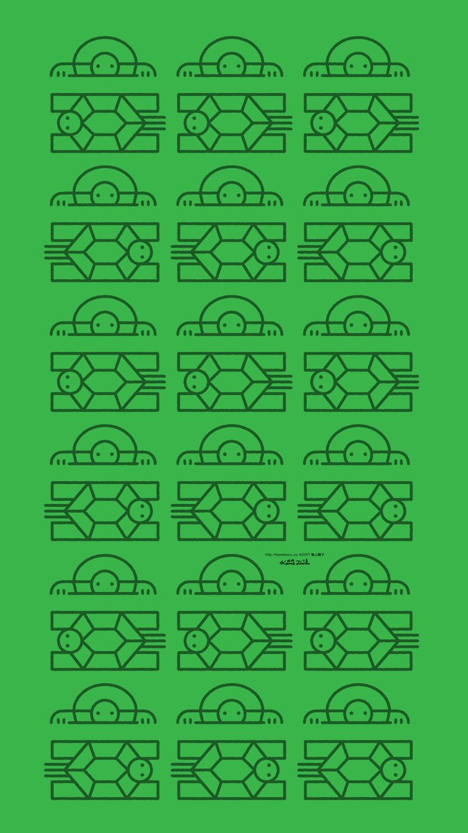 亀山鶴子 かめつる Pa Twitter 携帯用の壁紙を作りました 良かったらご利用ください Illustration Pattern Wallpaper 壁紙配布 かめつる 亀 鶴 Turtle Crane