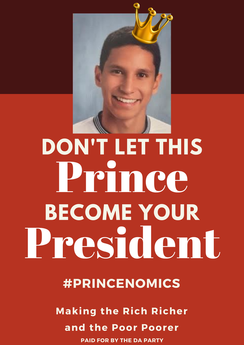 WillChenForPrez's tweet photo. Don't let #Princenomics ruin America https://t.co/2mwbeXIZDA