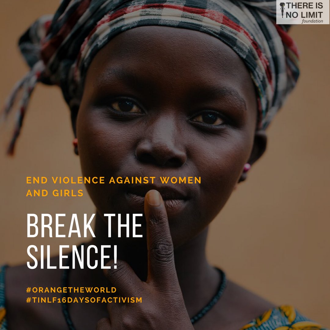 ThereIsNoLimitF's tweet photo. Women’s rights are human rights! #breakthesilence to #EndFGM! #tinlf16daysofactivism #16daysofactivism #orangetheworld #HumanRights https://t.co/TRcj5imjiE