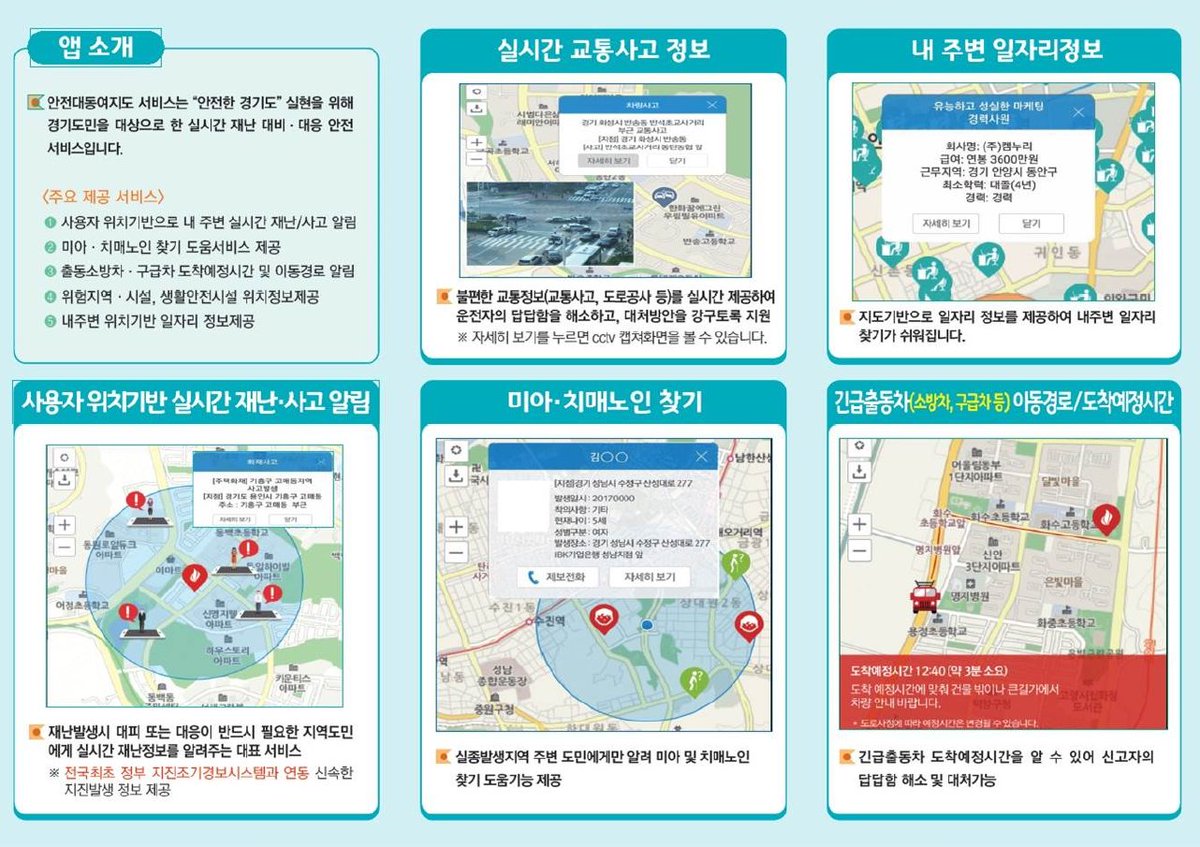 _sjsocial's tweet photo. 경기도민, #성남시 민의 생명과 재산보호를 위해 주변에서 일어나는 각종 재난, 사고 소식을 전달해주는 #경기안전대동여지도 가 출시되었습니다~!
구글플레이, 앱스토어에서 다운받으세요^^ https://t.co/gWxcoL1uQj