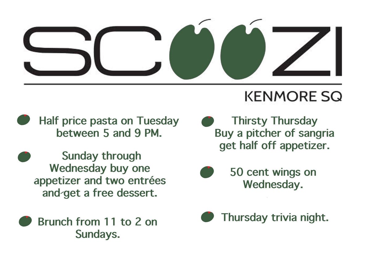 dfpads's tweet image. You’re almost halfway through the week! But, if homework is still keeping you on campus, you can always stop by Scoozi for 50 cent wings tomorrow!
