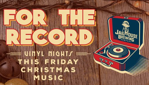 Raise a beer for some holiday cheer!  Join us this Friday, Dec. 1st,  for some great Christmas music and great beer. #jailhousebrewing #gabeer #vinyl