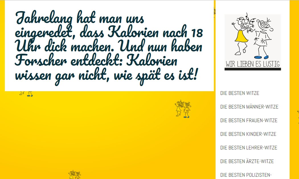 Diät-Witze
