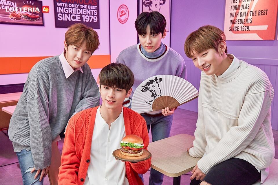[🍔] LOTTERIA X WANNA ONE ' Behind Cut ' ภาพเบื้องหลังการถ่ายทำถูกเปิดเผยแล้ว~!!🍔

🔗m.facebook.com/Lotteria/posts…

#WANNAONE #워너원