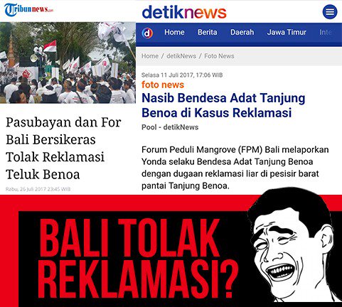 Masih percaya aksi Bali tolak reklamasi murni suara hati?
Prekkkkk....