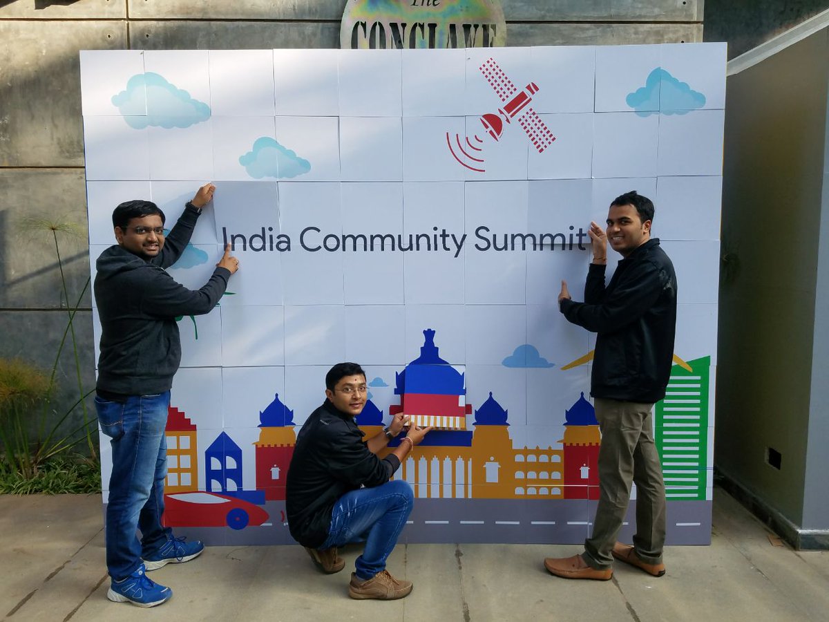 GDGAhmedabad's tweet photo. Team #GDGAhmedabad at #ICS17 #GDGIndia community summit https://t.co/T8umdRYHBP