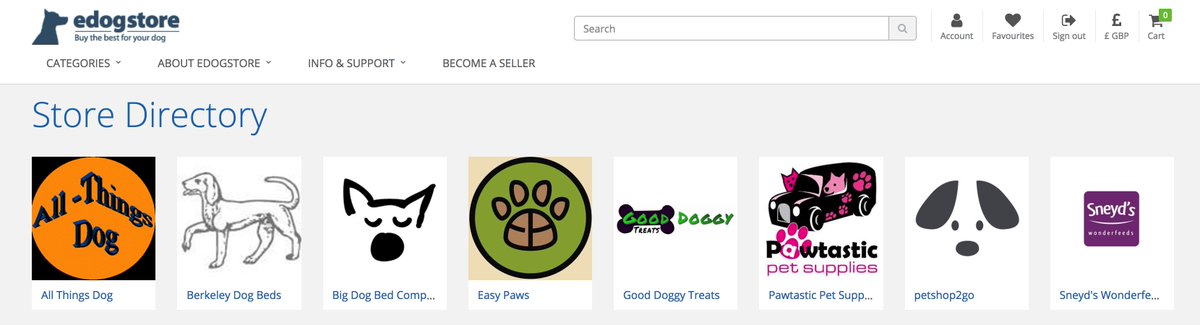 We already have some great stores on our new sister website, <a href="/eDogStore/">eDogStore</a> and if you sell dog products you can set up your store for free now in time for our launch on Friday! edogstore.co.uk  #dog #dogs