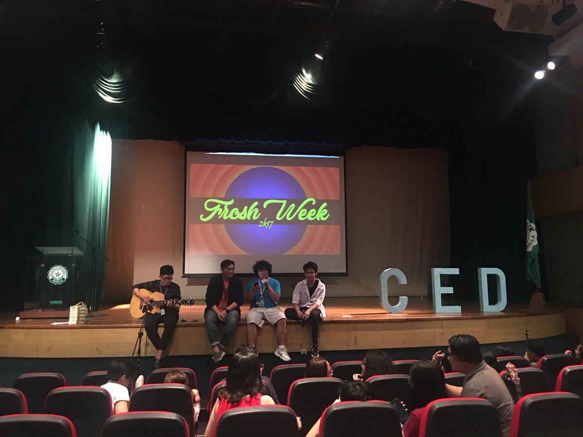 CGEdlsu's tweet photo. HAPPENING NOW: CED’s FROSH WEEK 2k17 CELEBRATION https://t.co/cJAh3YTwsO